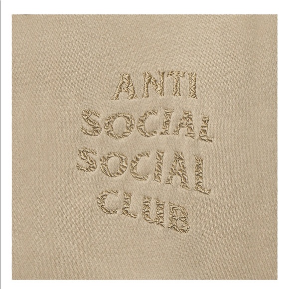 Anti Social Social Club Tone Def Sand Hoodie - Picture 3 of 7